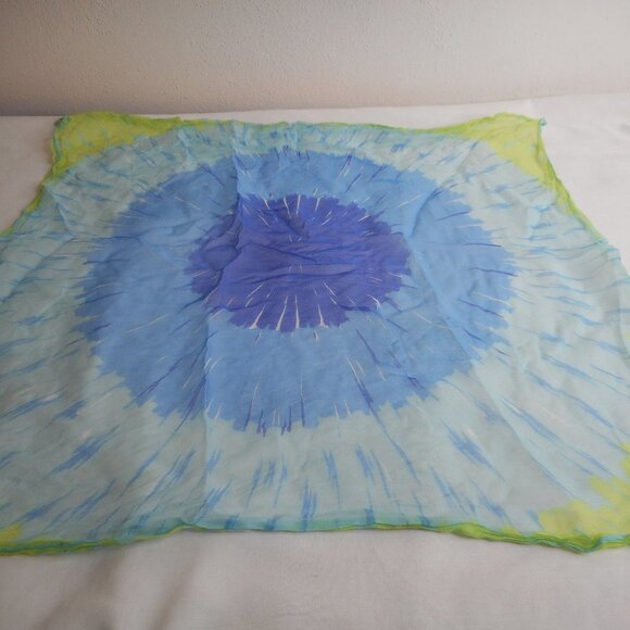 Burmel Accessories - Burmel hand rolled1960s tie dye design scarf